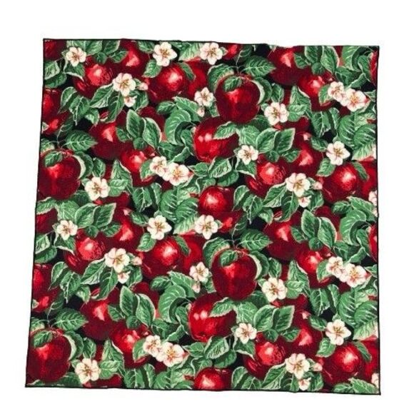 New Gourmet Gallery Apple Valley Set of 8 Fabric Cloth Napkins & Placemats - Picture 4 of 7